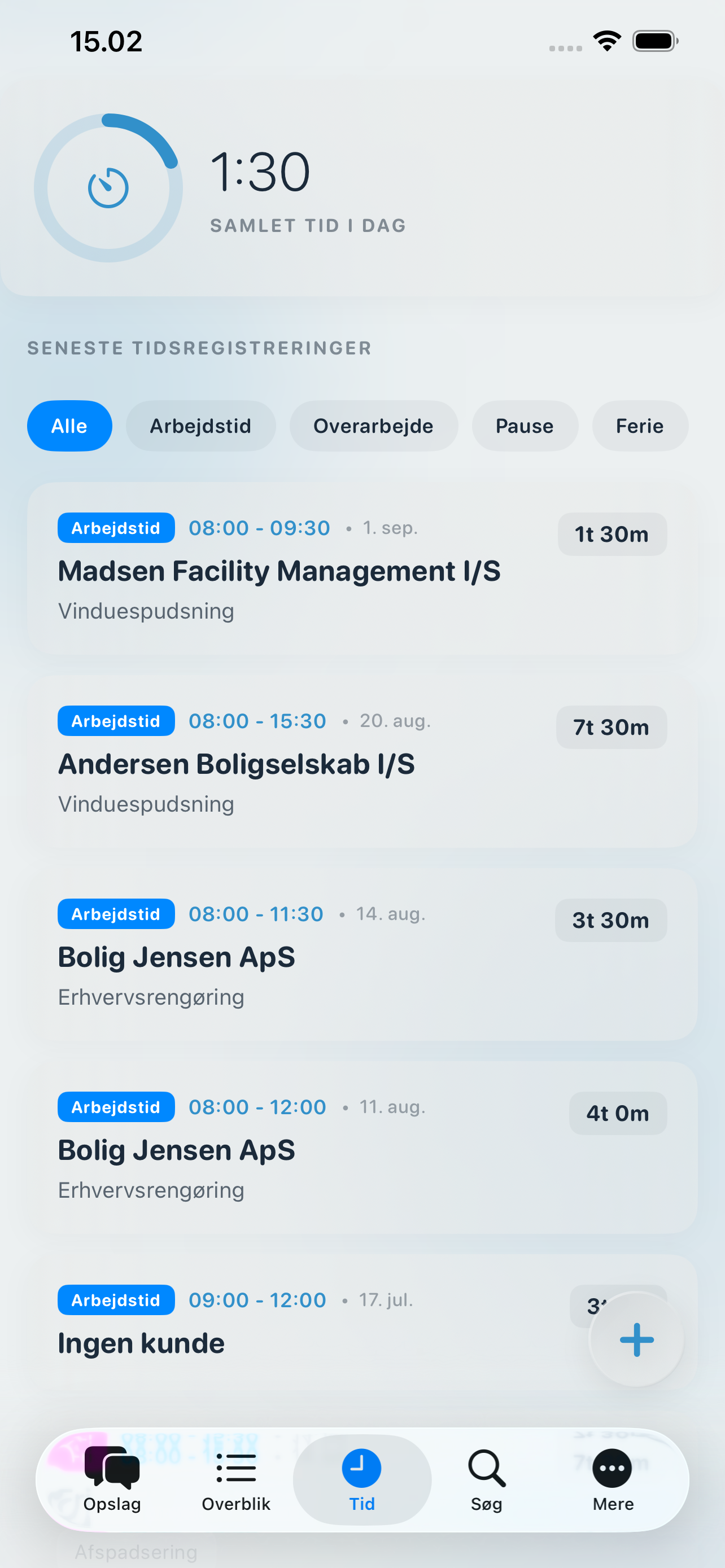 Kalender og serviceplanlægning i Servicedrift