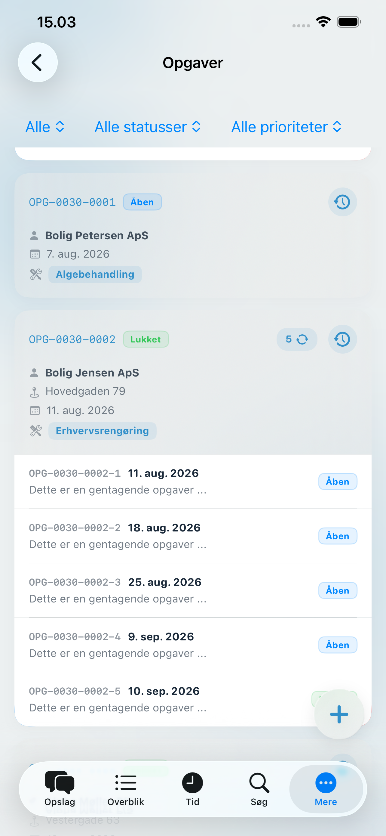Servicedrift app