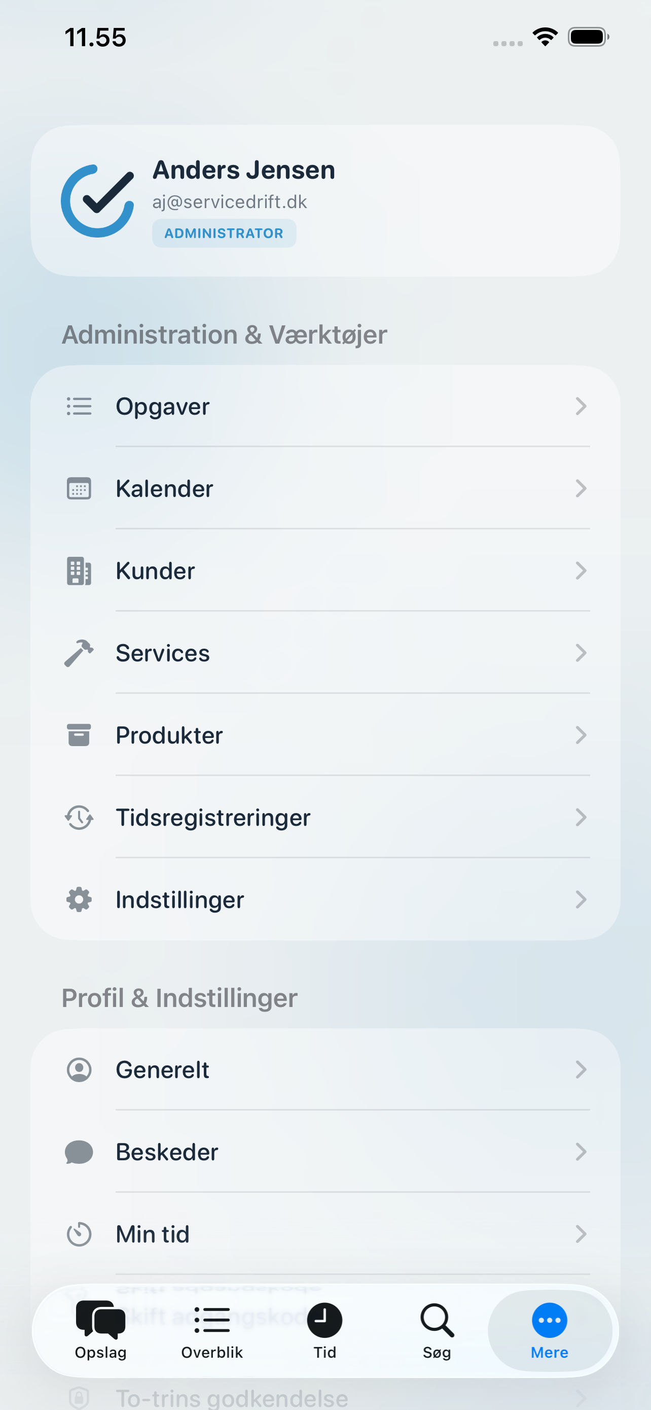 Produkter i Servicedrift